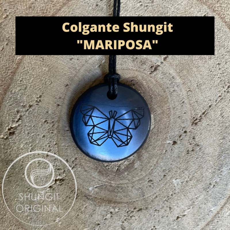 COLGANTE de Shungit Mariposa