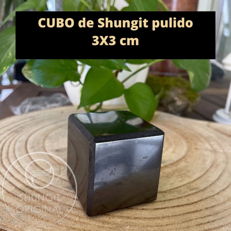 CUBO de SHUNGIT pulido 3X3cm